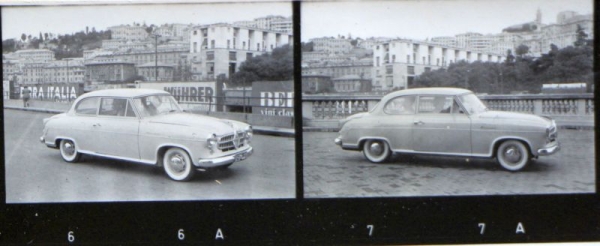 Borgward Isabella Europetour 1956 hundredthirty Photofilmstrips (4391)